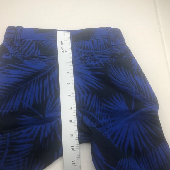 Wonder Nation Boy's Size 7 Adjustable Waist Flat Front Short Blue Palm Leaf New - Picture 12 of 13